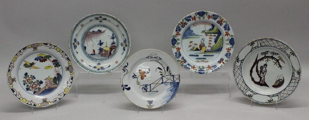 Group of Five Delft Plates (1 of 10)