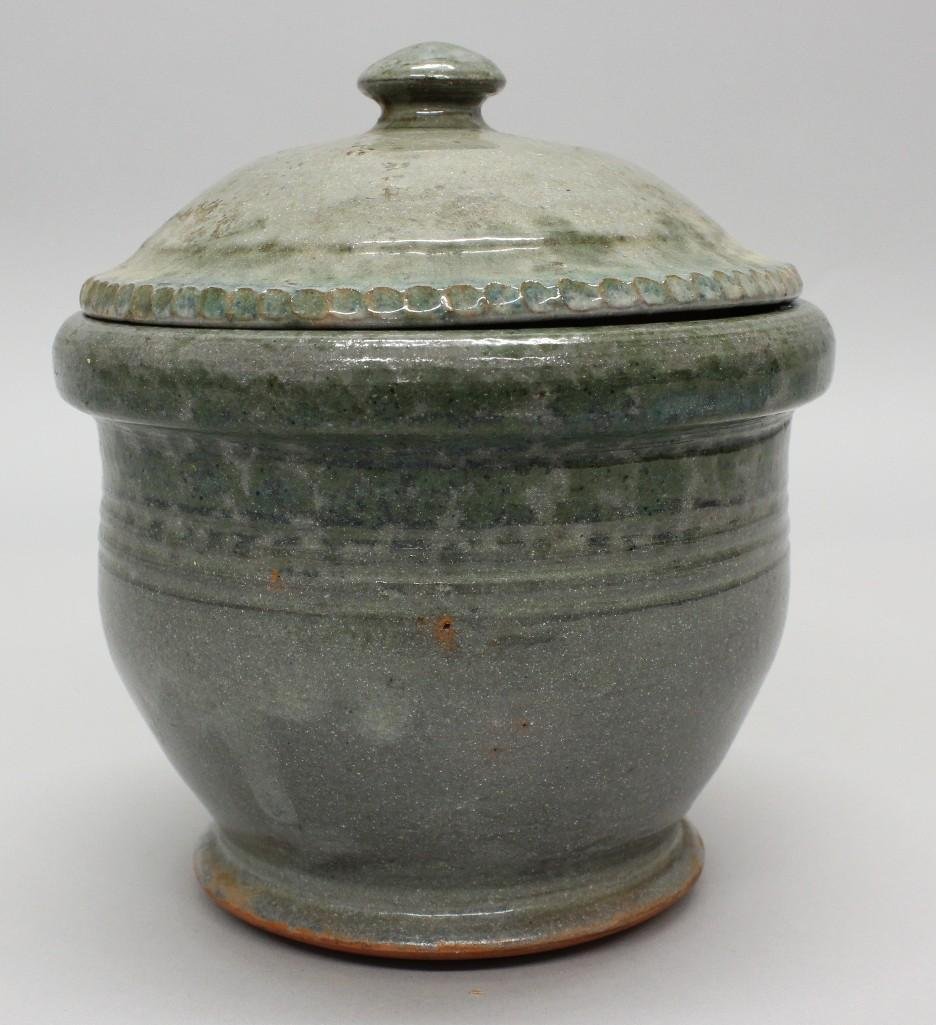 J.S. Stahl Redware Bowl and Cover (1 of 5)