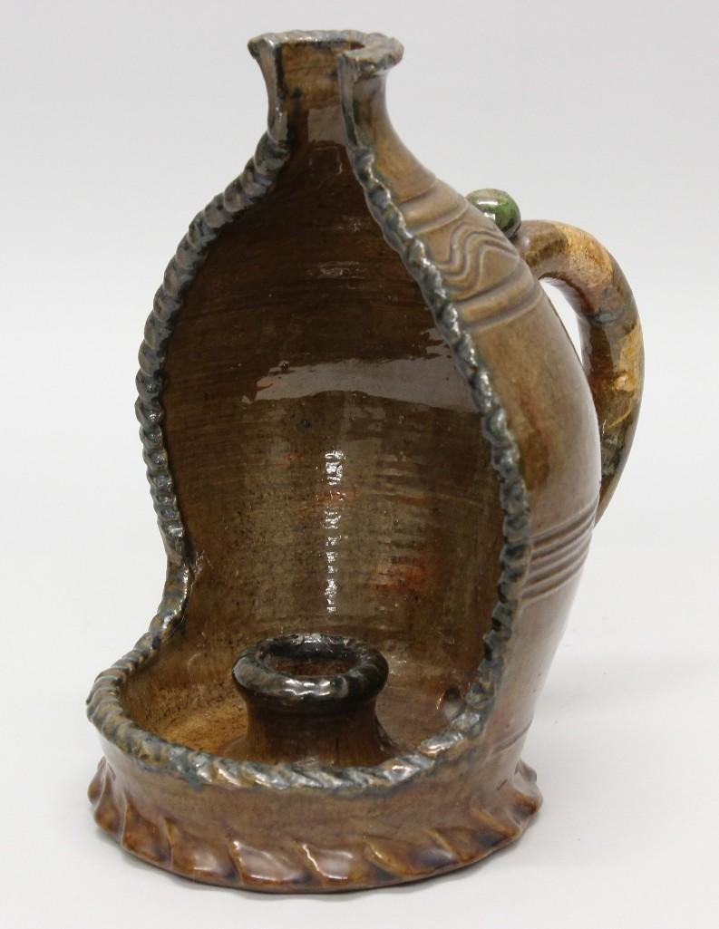 Stahl Redware Candleholder (1 of 7)