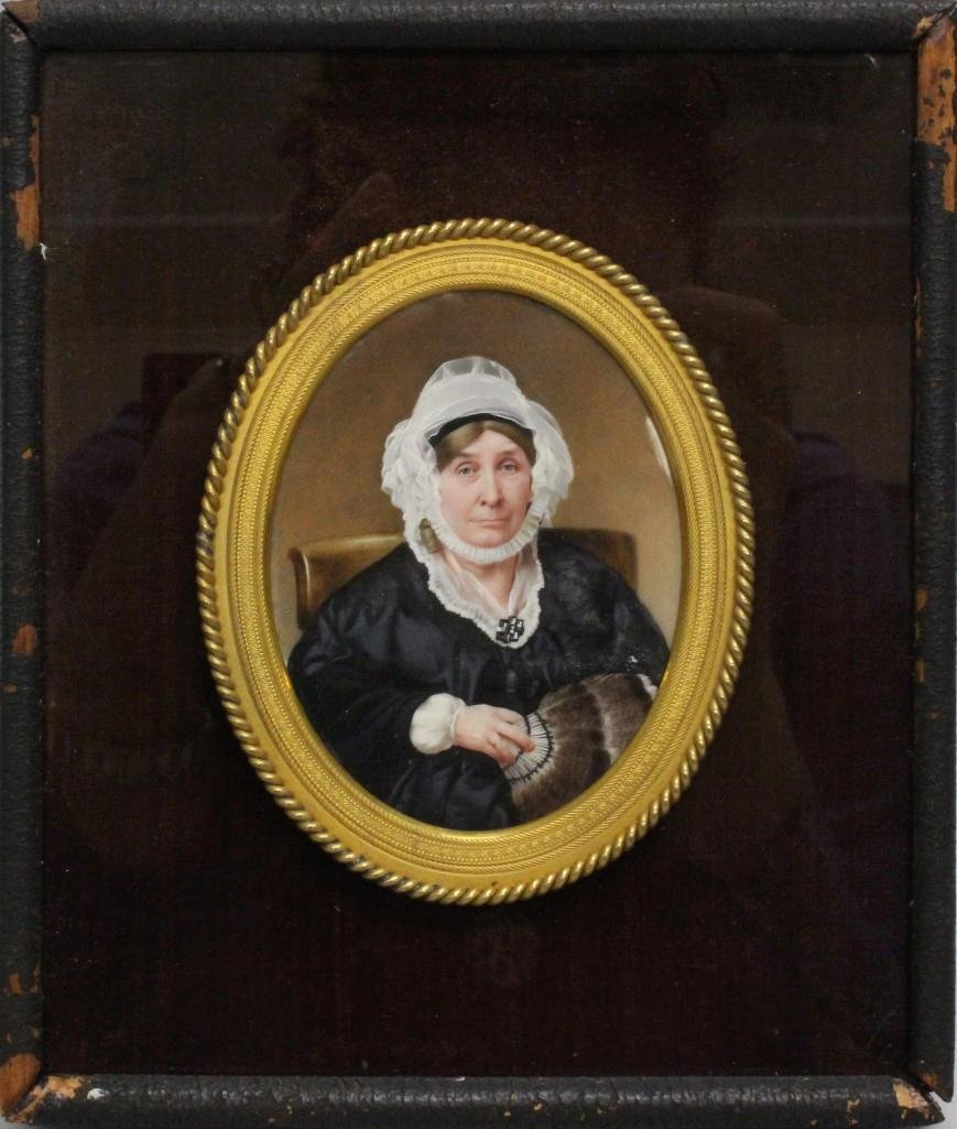 Portrait of Woman Holding Fan (1 of 2)