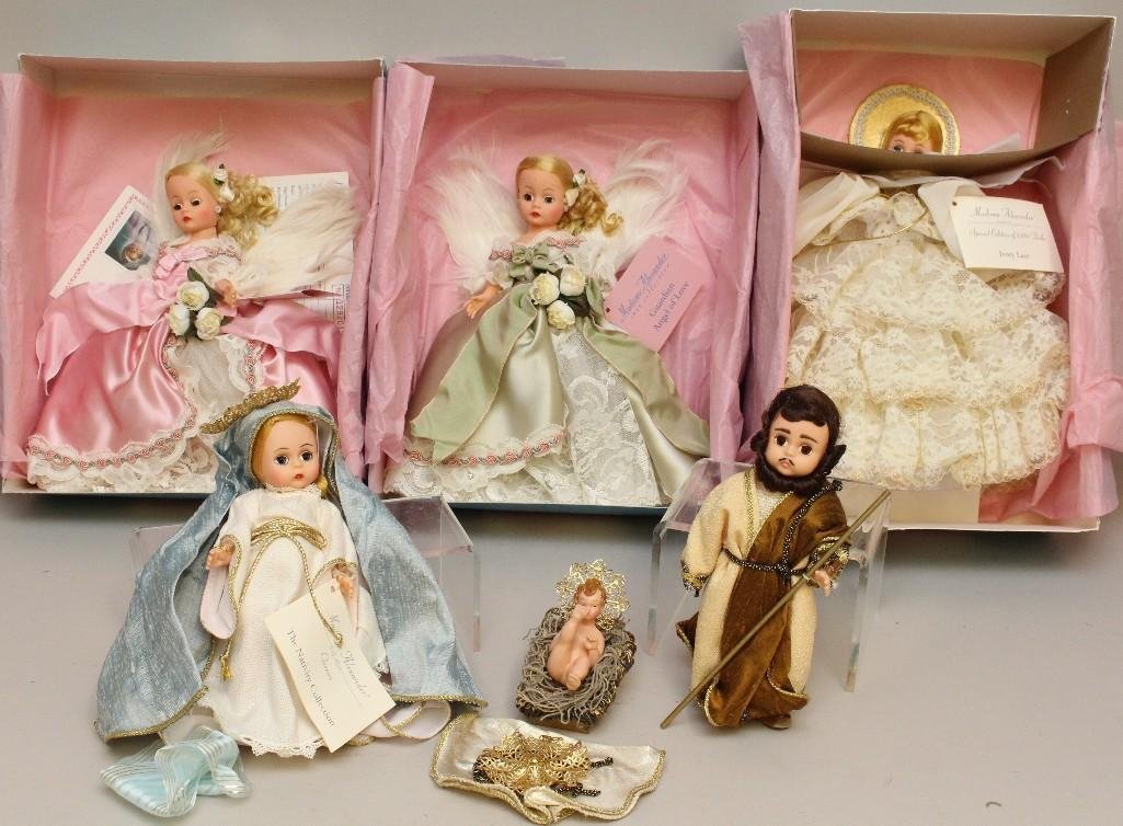 LOT OF MIB CHRISTMAS RELATED MADAME ALEXANDER DOLLS: (1 of 3)