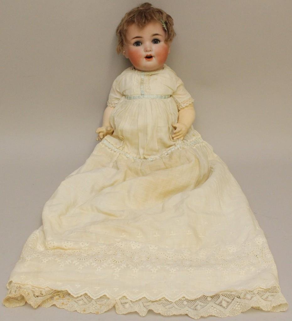 17" 201 GERMANY 9 ANTIQUE BISQUE HEAD CHARACTER BABY. (1 of 4)