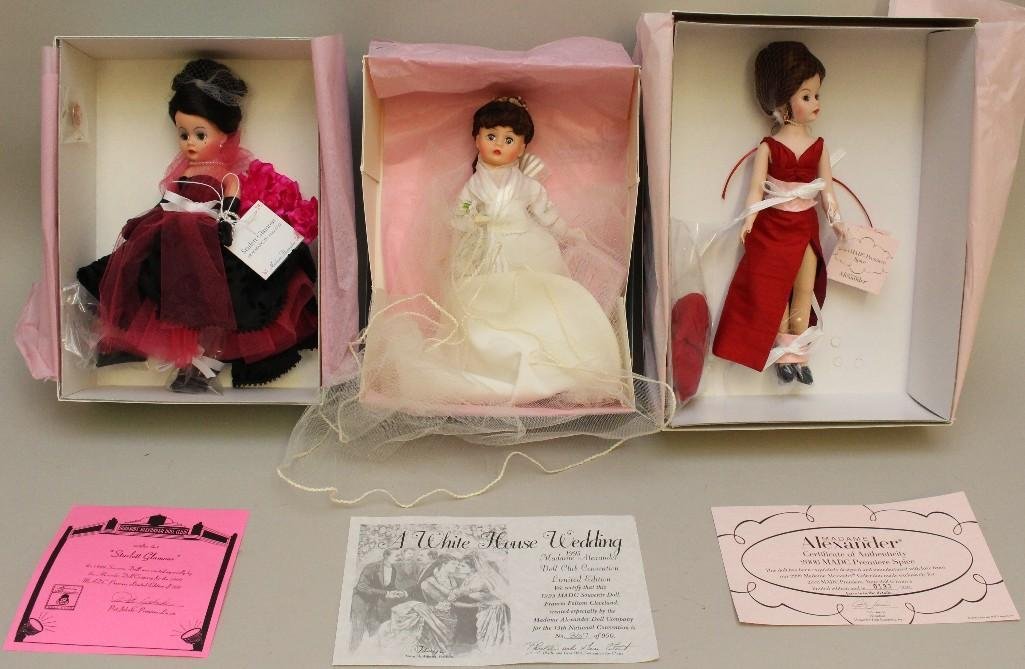 LOT OF (3) MIB NRFB MADAME ALEXANDER "CISSETTE" (1 of 1)