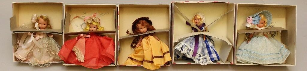 LOT OF (5) NASB DOLLS IN OB, "DAYS OF THE WEEK". (1 of 3)