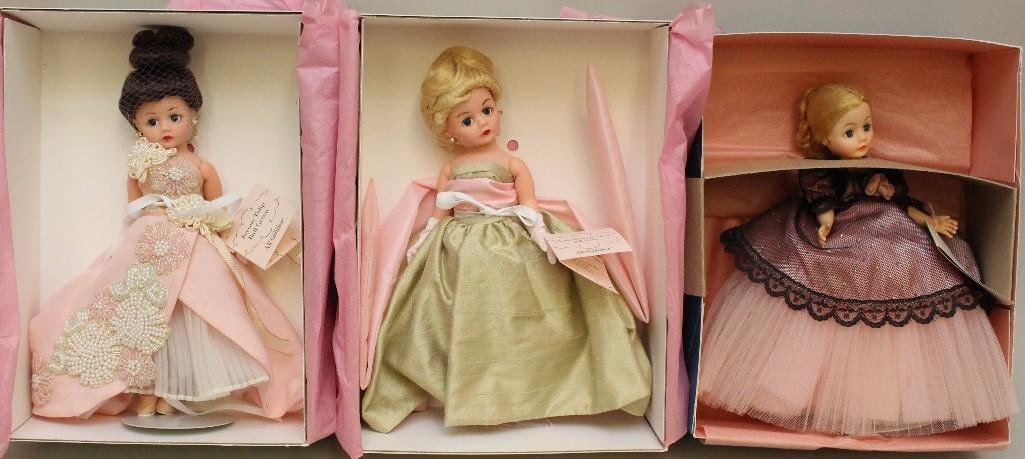 LOT OF (3) MIB NRFB MADAME ALEXANDER "CISSETTE" DOLLS. (1 of 1)