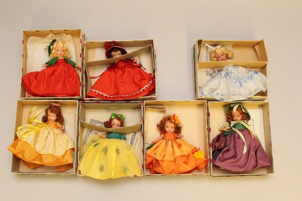 LOT OF (7) NASB DOLLS IN OB, "SEASONS SERIES". (1 of 1)