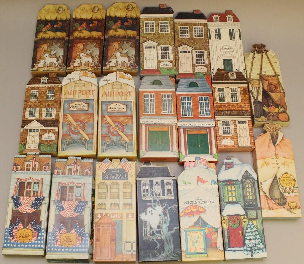 LOT OF (20) MIB HALLMARK COLLECTIBLE DOLLS. (1 of 2)