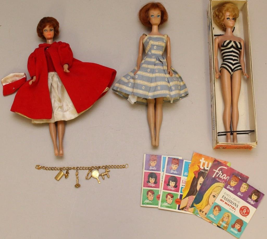 LOT OF BARBIE FAMILY: (3) BUBBLE CUT DOLS; ORIGINAL (1 of 7)