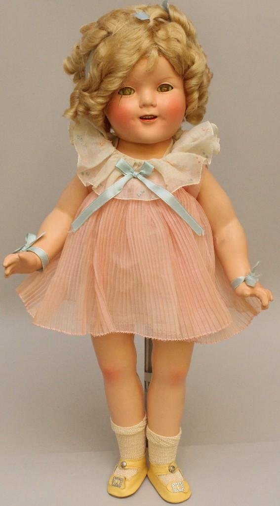 18" 1930's COMPOSITION "SHIRLEY TEMPLE" DOLL IN ORGINAL (1 of 5)
