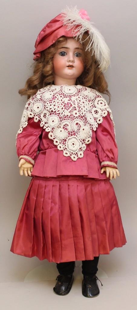 30" GERMANY AW W No. 14 ANTIQUE BISQUE HEAD DOLL. (1 of 4)