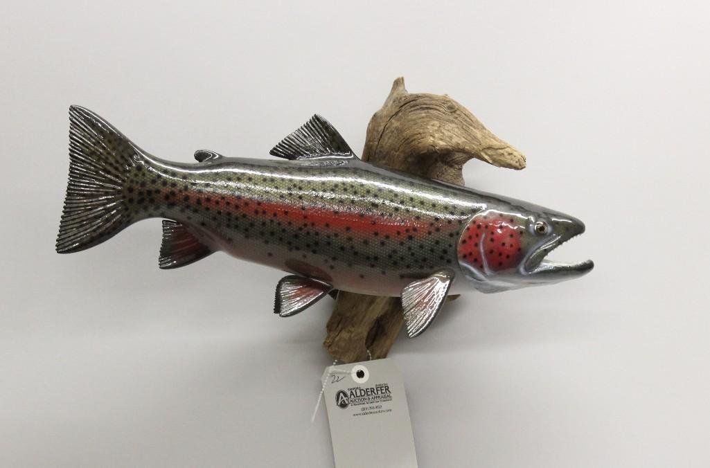 Rainbow Trout Carving- Mike Jones (1 of 3)