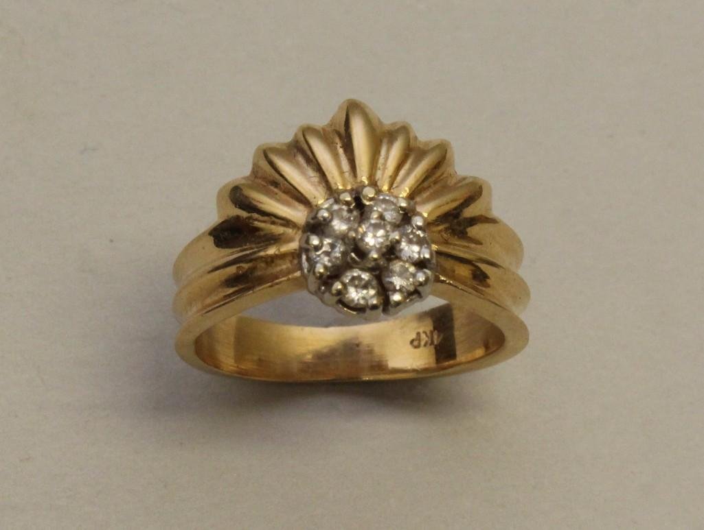 Gold Ring with Diamonds (1 of 2)