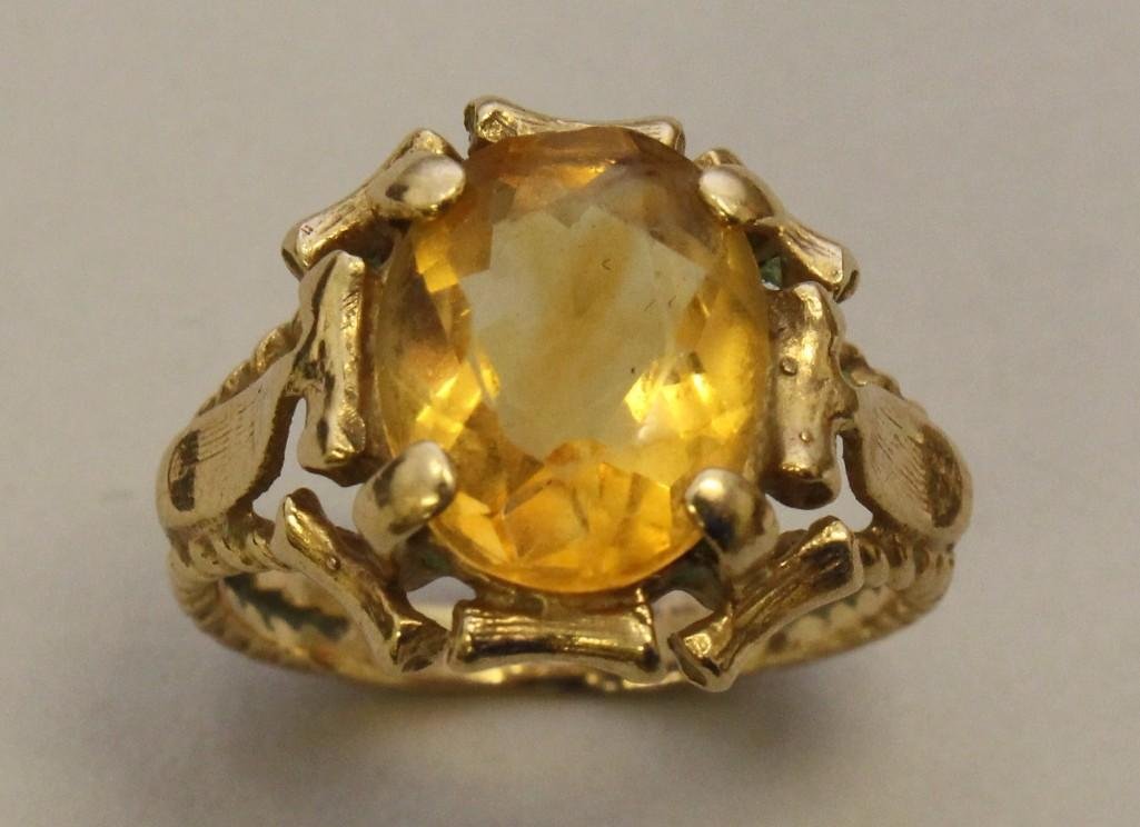 Gold Ring with Citrine (1 of 2)