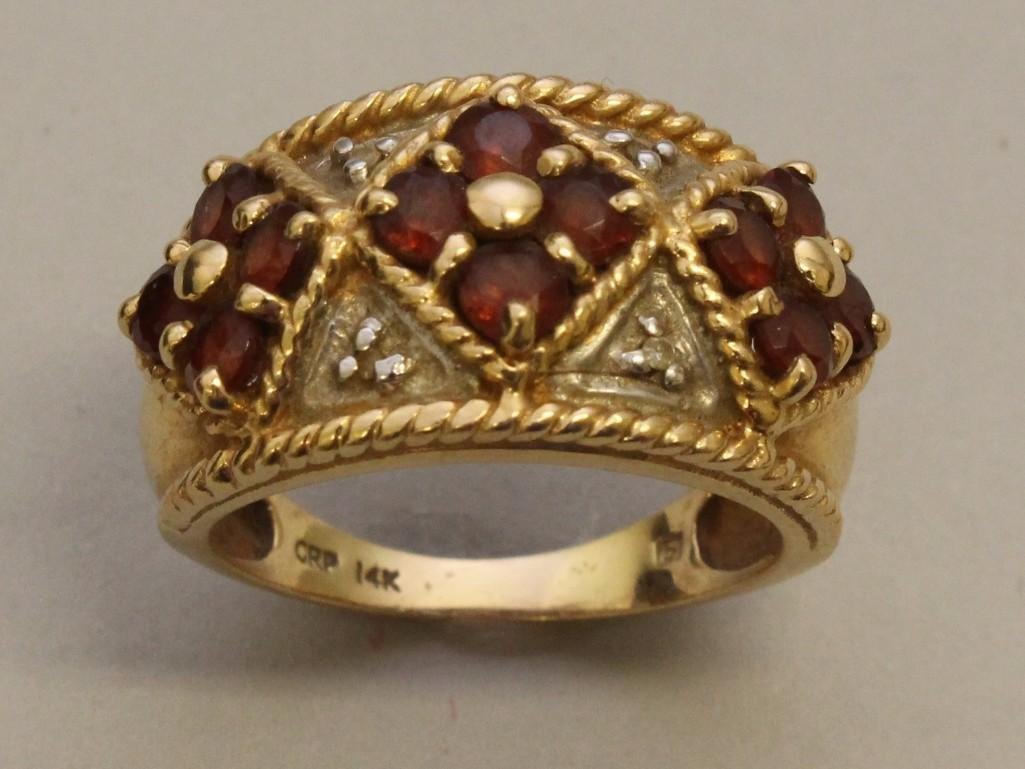 Gold Ring with Rubies and Diamonds (1 of 4)