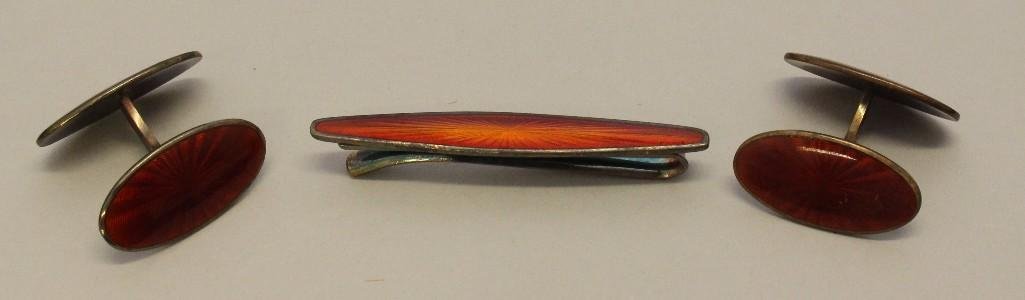 Sterling Silver David Andersen Norway Tie Bar and (1 of 3)