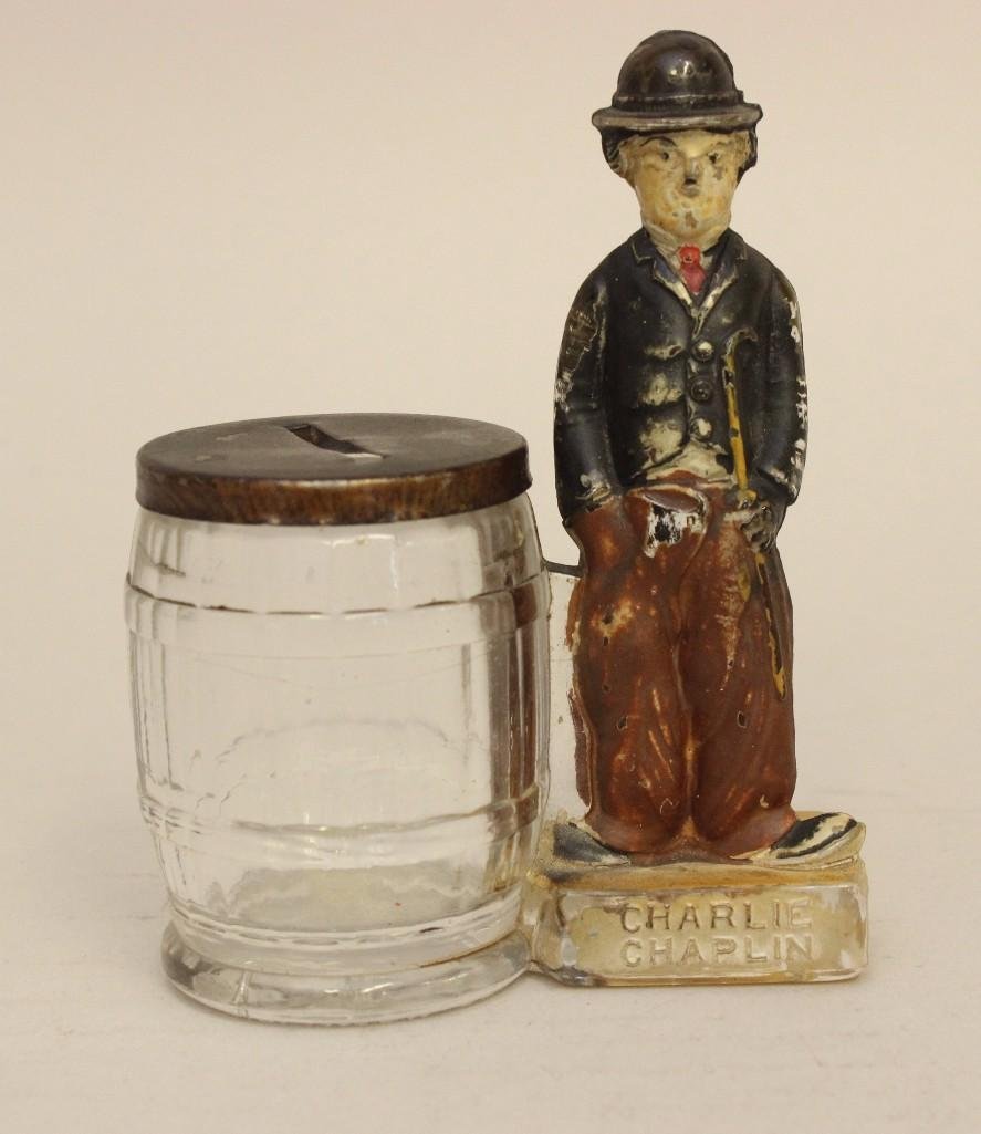 Charlie Chaplin Glass Candy Container (1 of 3)
