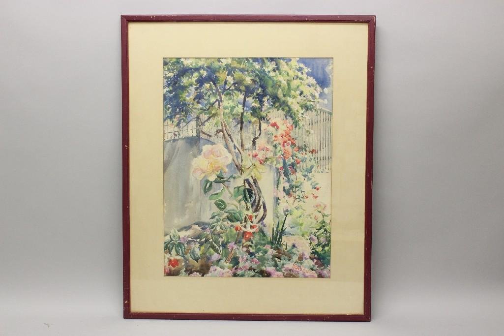 Henry George Keller (1869-1949, Ohio, California, Nova: Watercolor on paper. SLR. 18"h x 23"w.