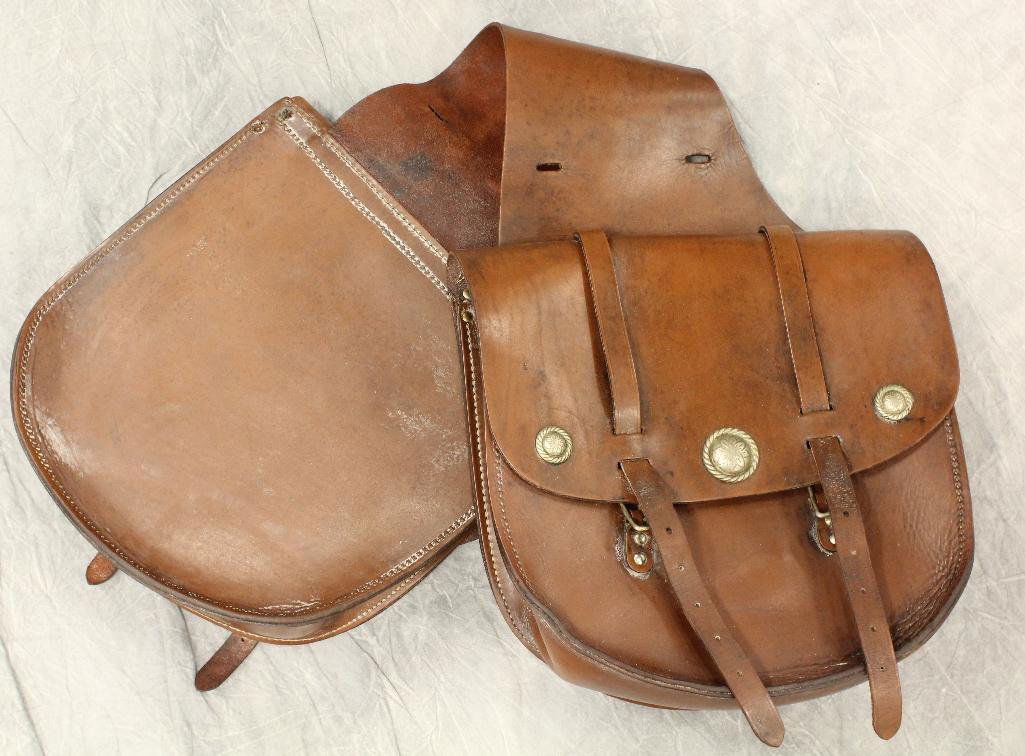 Brown Leather Saddle Bags (1 of 4)