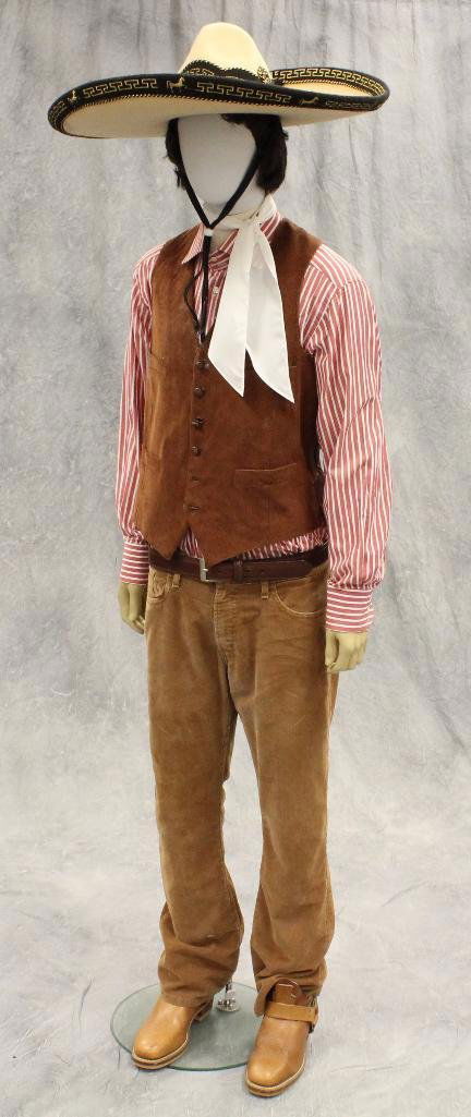 "Pancho" Mannequin: Includes sombrero, wig, garments, ammo belt and boots. Approximately 6' 5" tall.