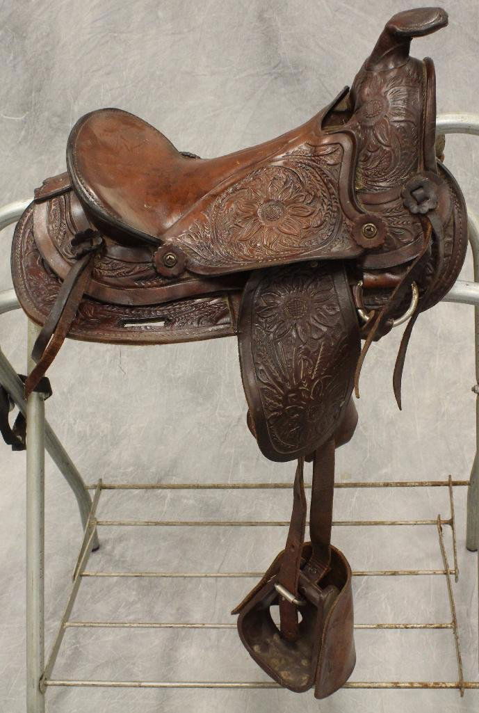 Pony 12" Brown Leather Saddle (1 of 7)