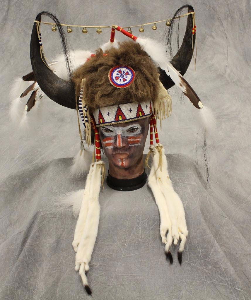 Native American Medicine Man Headdress by Tecumseh's (1 of 3)