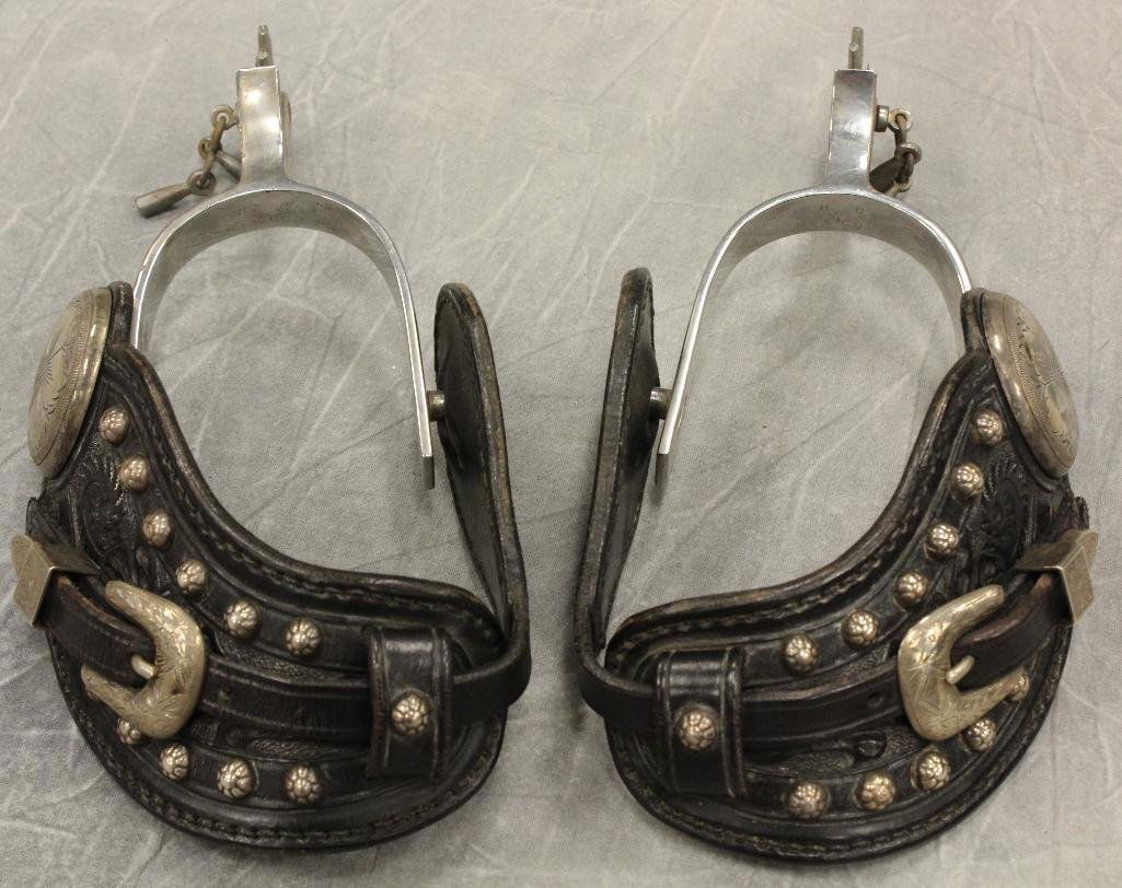 Chuck Medwork Lone Ranger Matching Silver Spurs and (1 of 6)