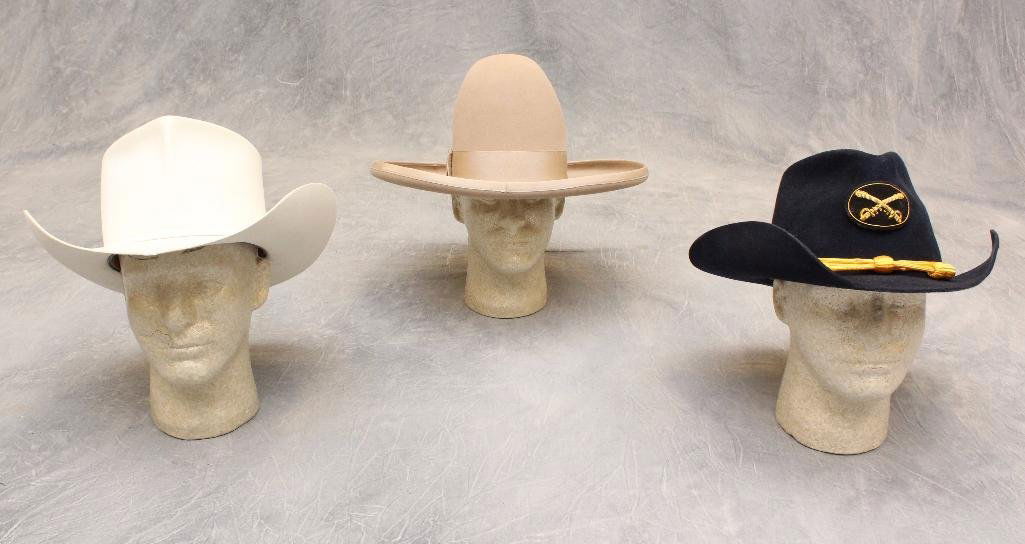 Lot of 3 Cowboy Hats (1 of 4)