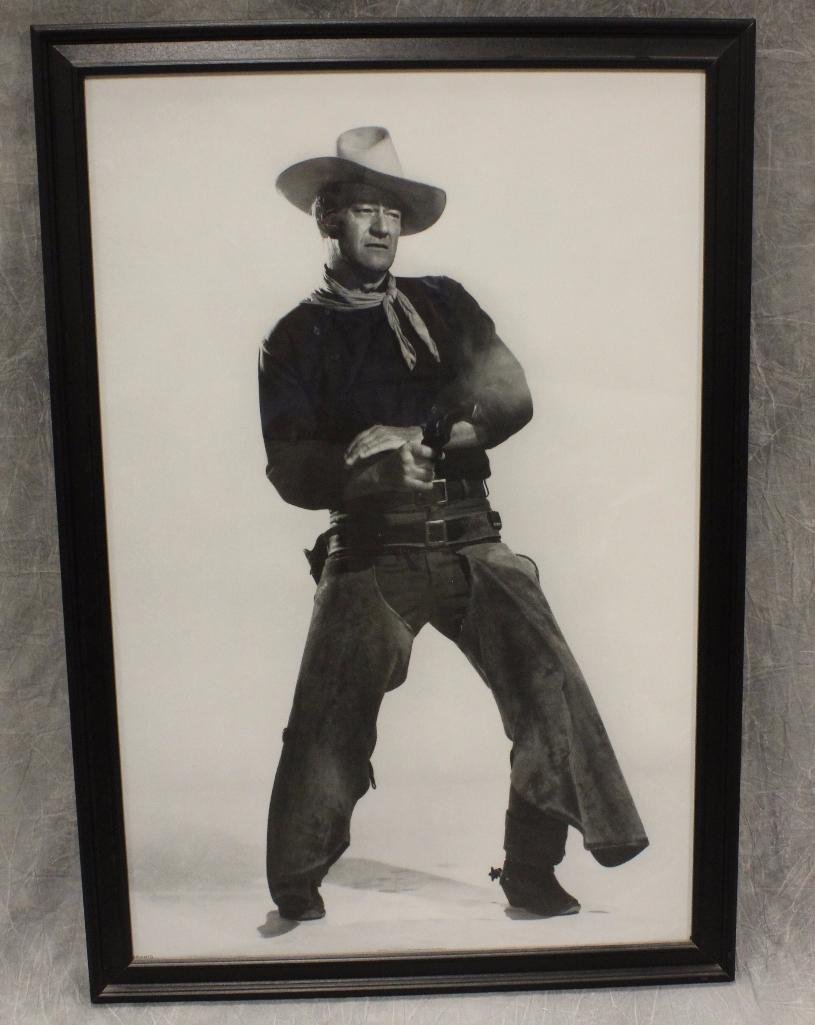 Portrait John Wayne Gun Stance: 36"h x 23 1/2"w.