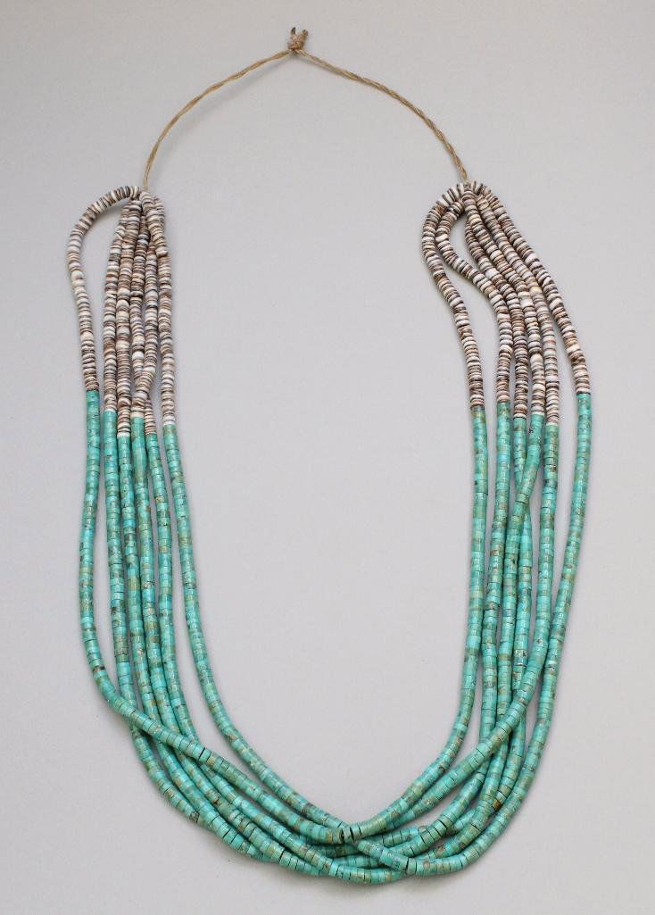 Native American Endless Heishi Beaded Necklace (1 of 1)