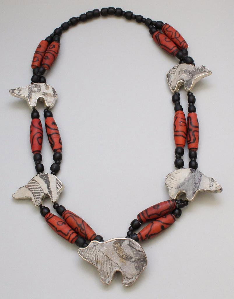 Native American Endless Pottery Necklace (1 of 1)