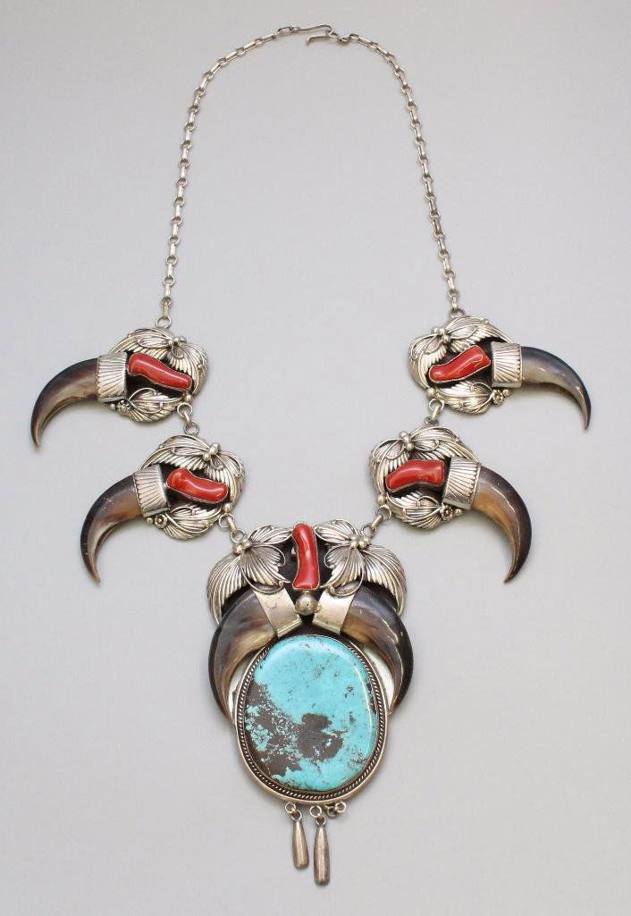 Native American Squash Blossom Necklace (1 of 3)