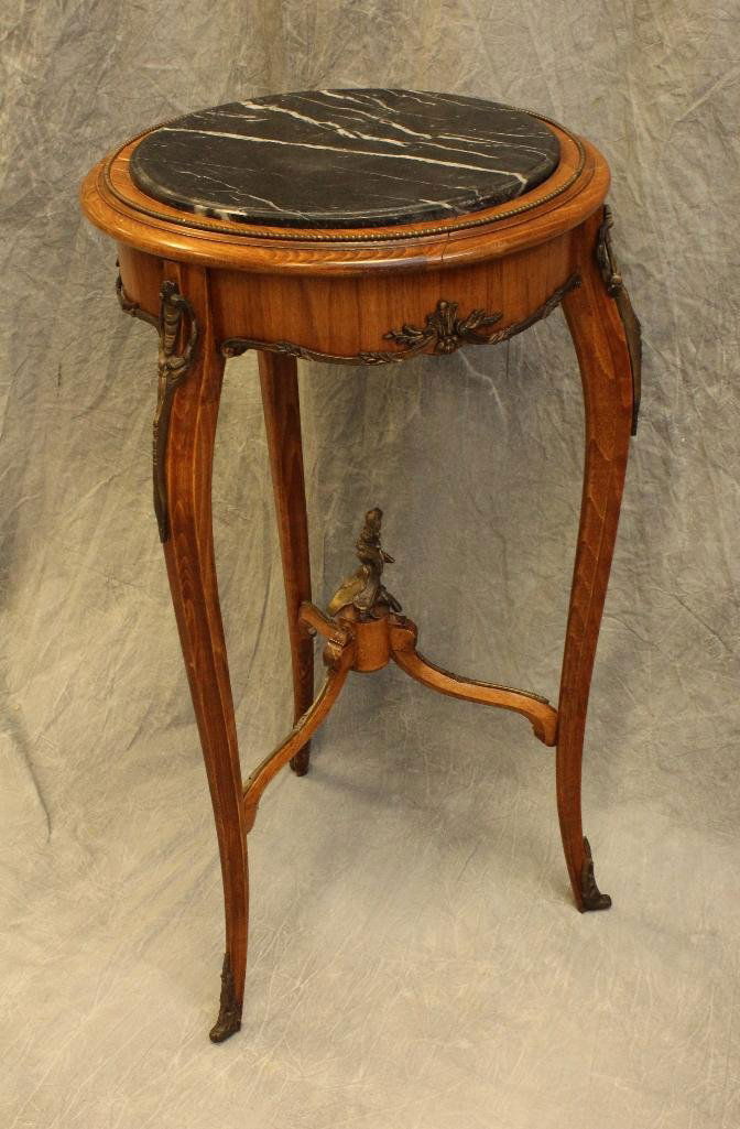 Marble Top Ormolu Mounted Plant Stand (1 of 4)