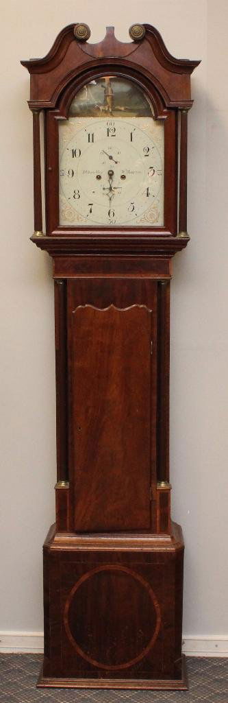 I. Chambley and W. Hampton Tall Case Clock (1 of 10)