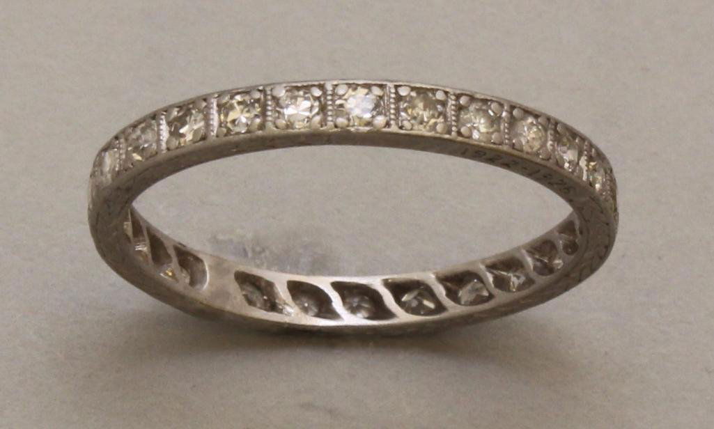 Platinum Ring with Diamonds (1 of 2)