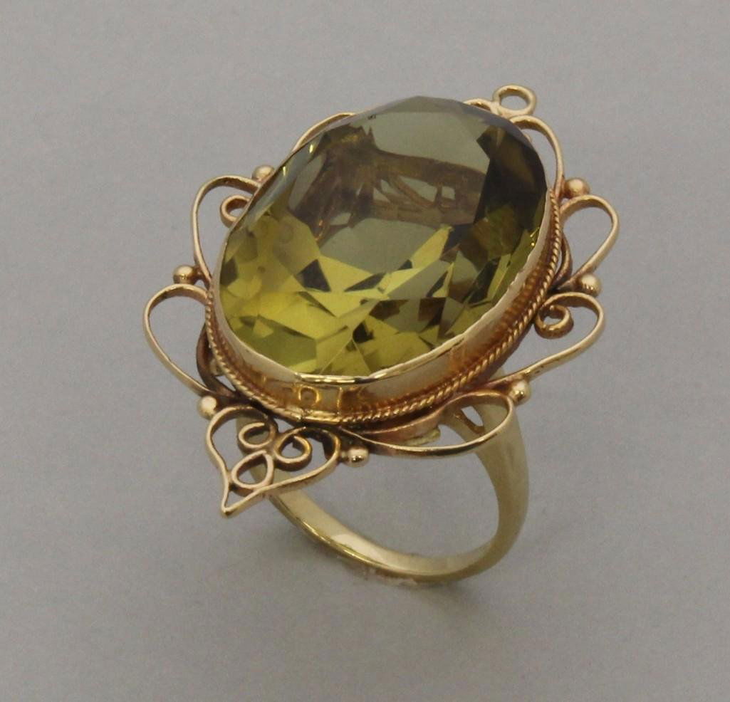 Gold Ring with Citrine (1 of 3)