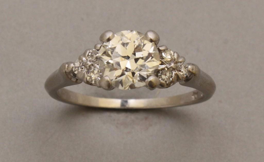 Platinum Ring with Diamond (1 of 3)