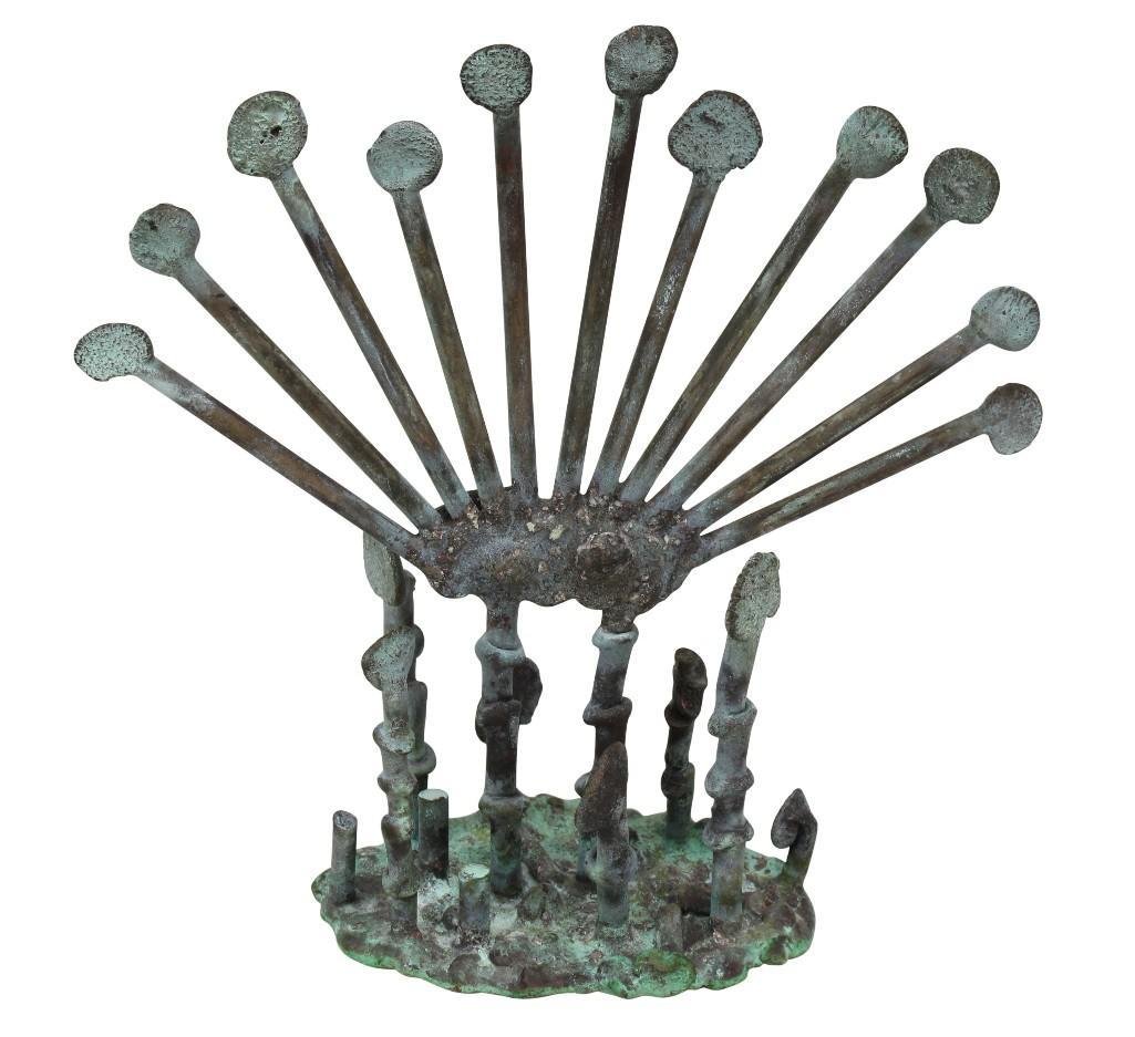 Klaus Ihlenfeld (b. 1934, Pennsylvania, Germany): Bronze. Signed "K" on base. 9.75"h x 9.5"w