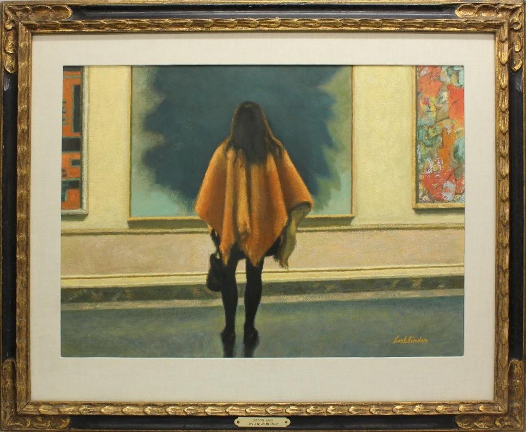 Jack Bookbinder (1911-1993, Pennsylvania, Ukraine): Oil on paper. Signed "Bookbinder" in lower right. 20.75"h x 28.75"w