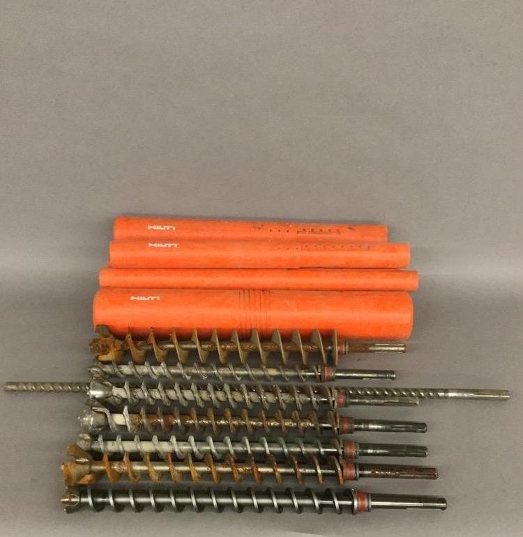 Hilti 8 Piece Hammer Drill Concrete Masonry Bit Lot (1 of 3)