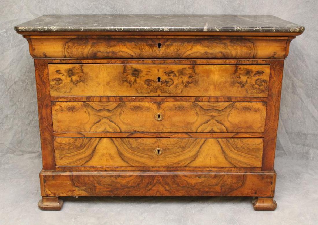 Burl Walnut Chest of Drawers (1 of 6)