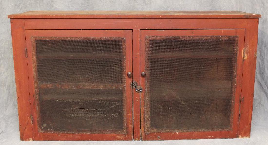 Red Painted Baker's Cabinet (1 of 4)