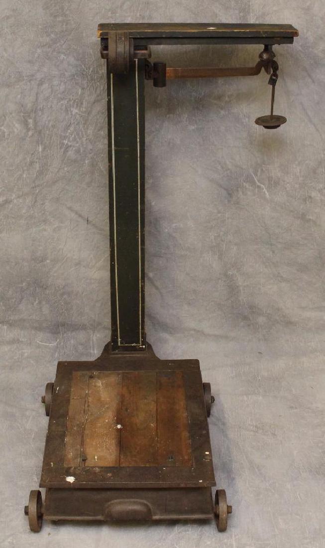 Rolling Weight Scale: 42.5"h x 16.25 (scale) x 22"d (scale).
