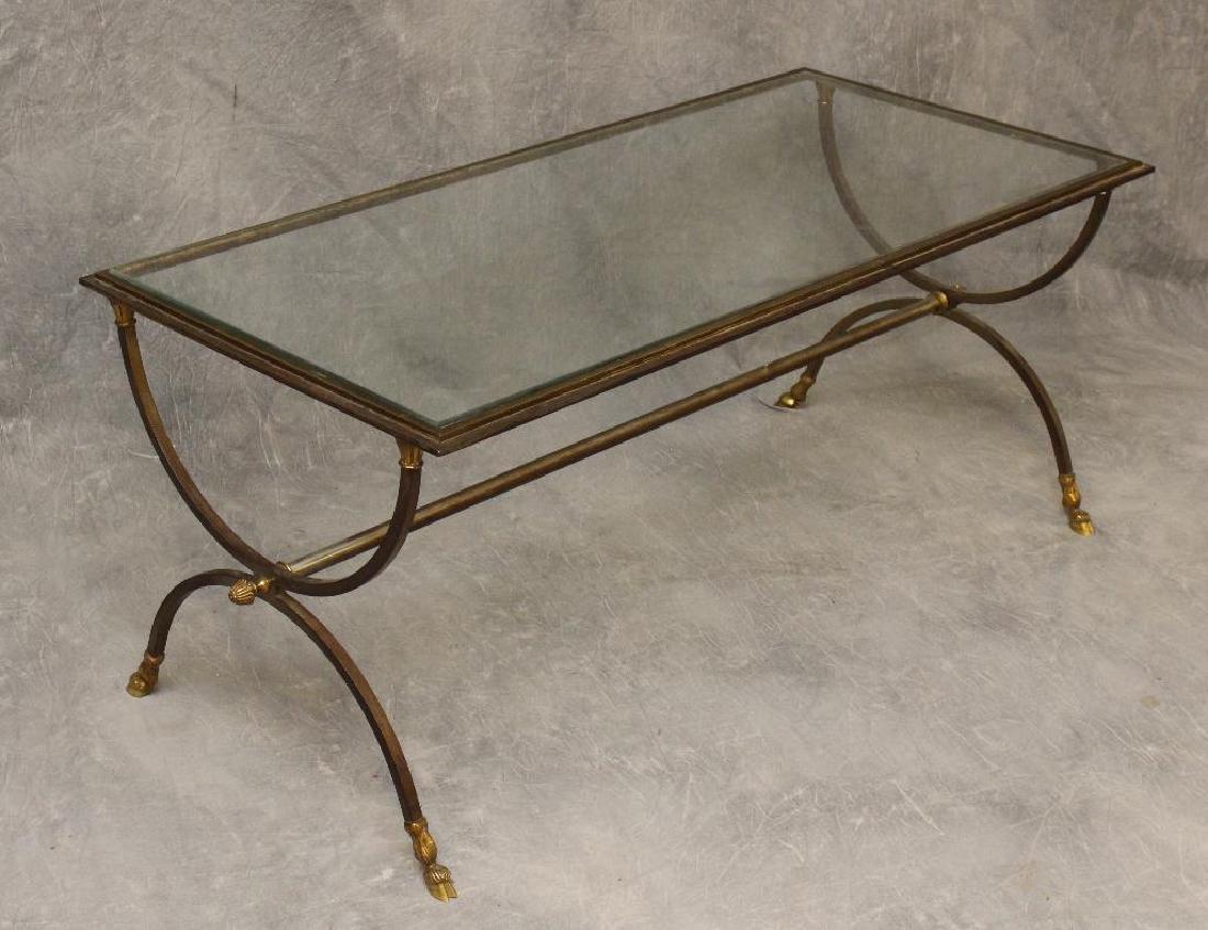 Gilt Metal Coffee Table (1 of 3)