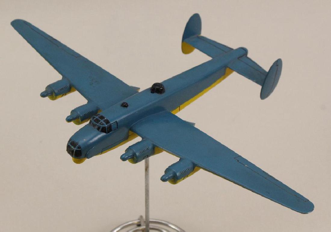 Post WWII Aircraft Recognition Model: Post World War II hard-rubber aircraft recognition model for a US B-24 measuring 10" x 6.5". Model is painted.