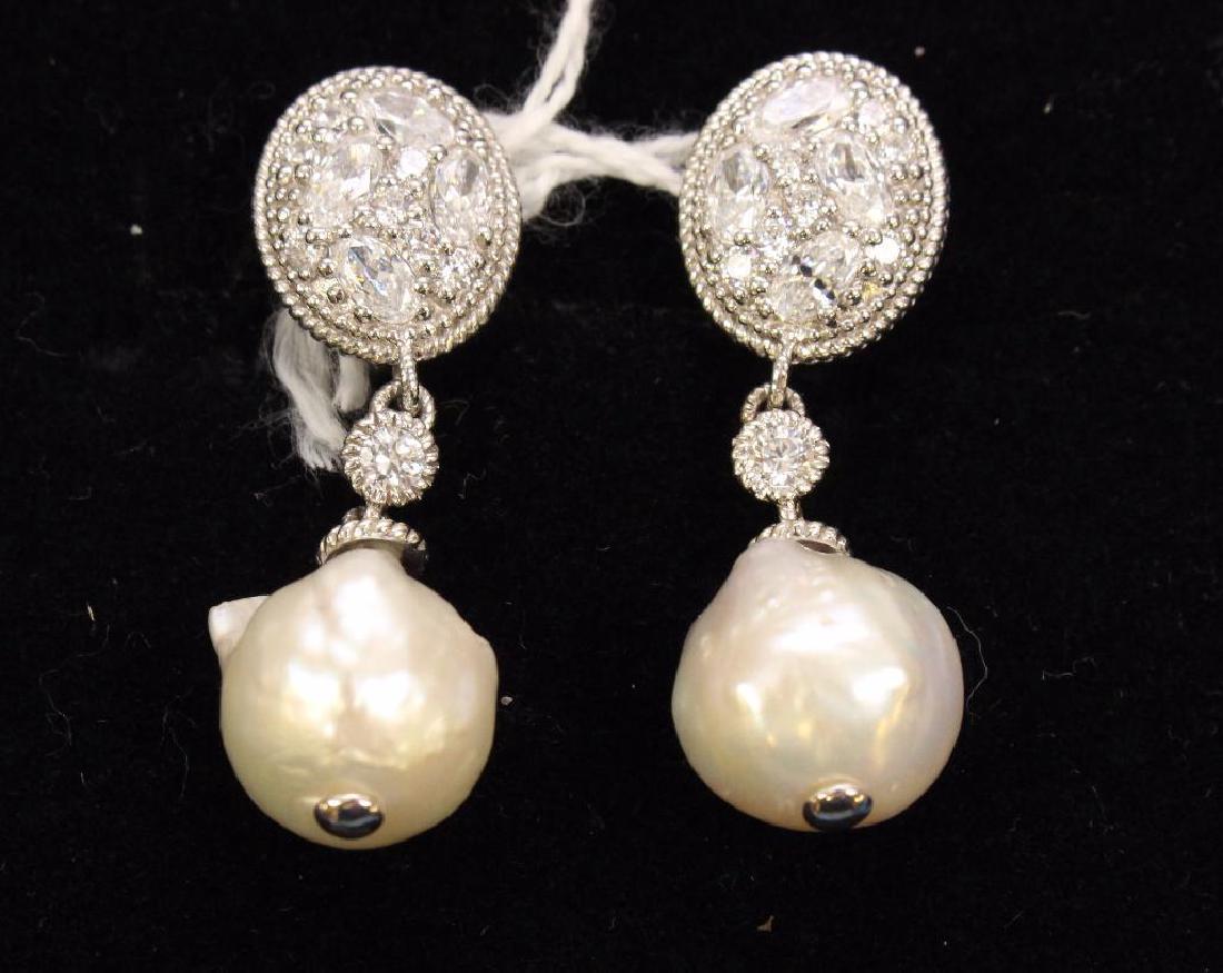 STERLING EARRINGS. JUDITH RIPKA. CZ (1 of 1)