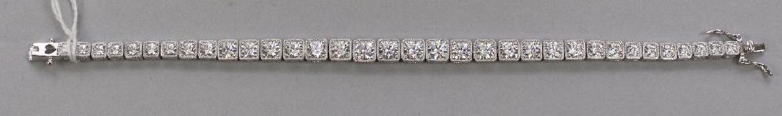 STERLING BRACELET. PAJ. TENNIS TYPE. CZ (1 of 1)