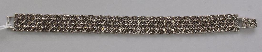STERLING BRACELET. MARCASITE (1 of 1)