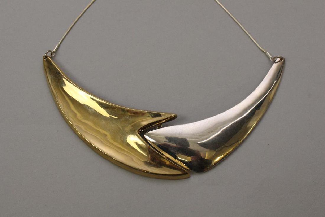 STERLING AND BRASS NECKLACE. RLM STUDIOS (1 of 1)