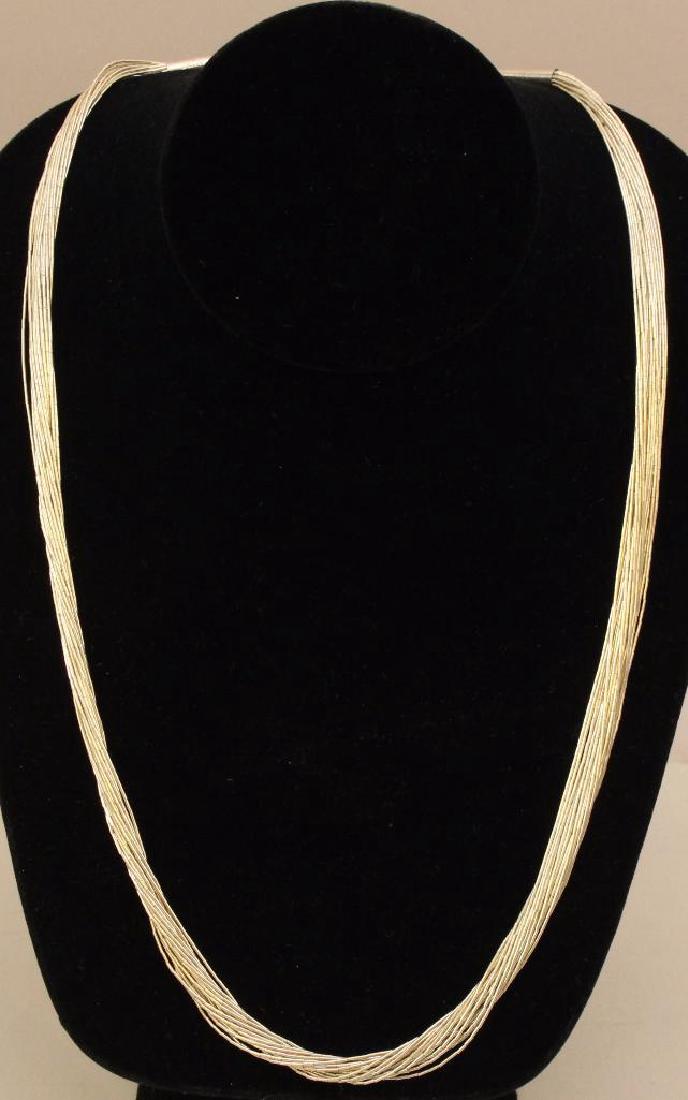 STERLING NECKLACE. RB. LIQUID SILVER (1 of 1)