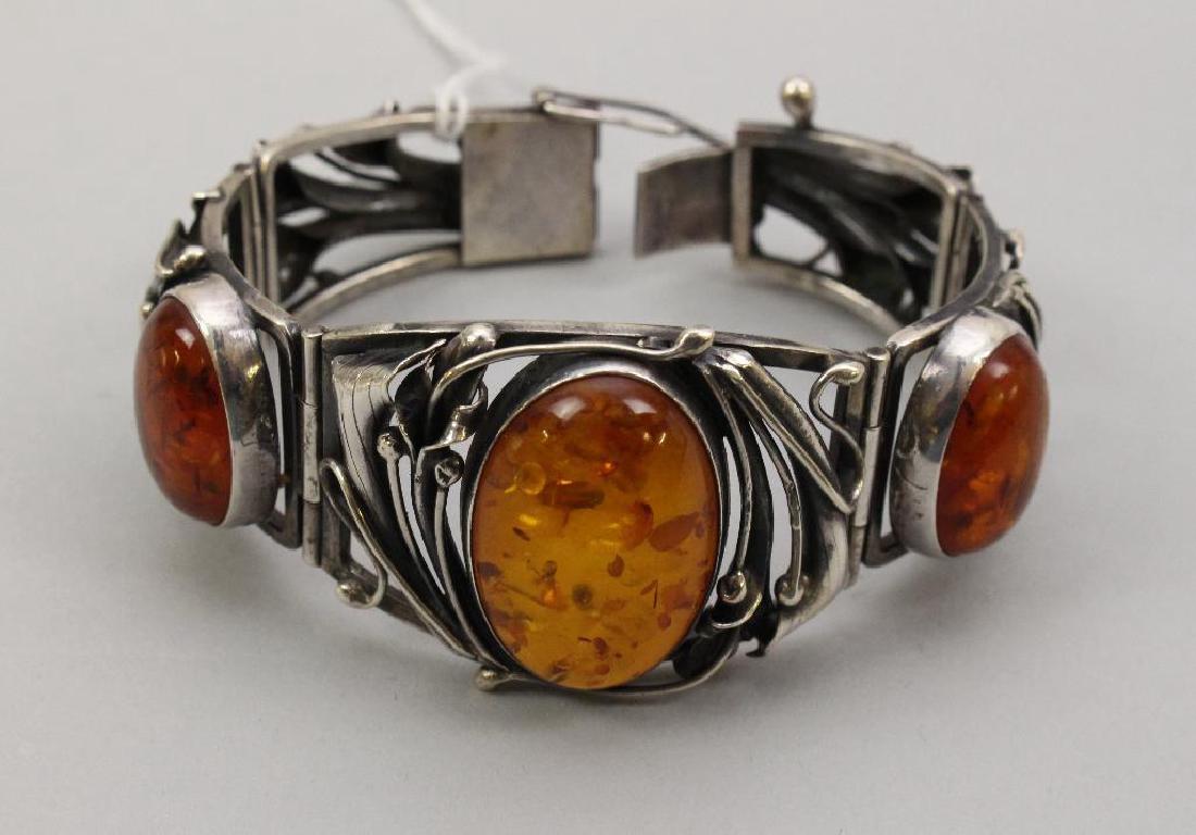 STERLING BRACELET. AMBER (1 of 1)